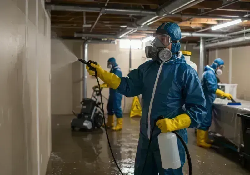 Basement Sanitization and Antimicrobial Treatment process in Ligonier, PA